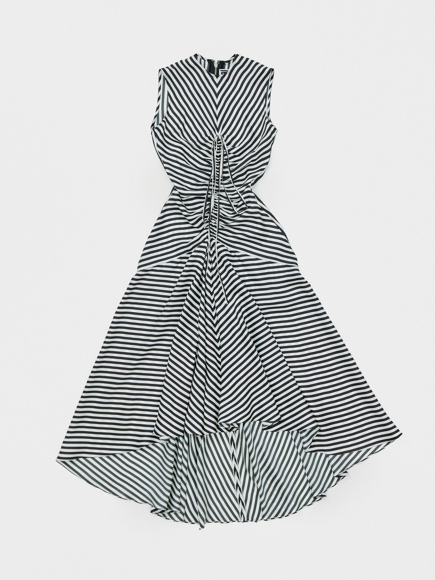 DRAPPED GRAPHIC DRESS