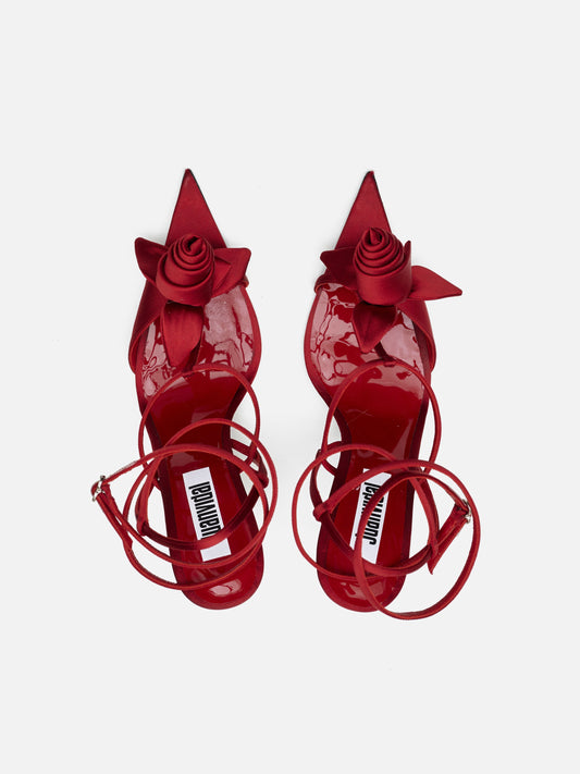 SANDALIA ROSE RASO ROJO