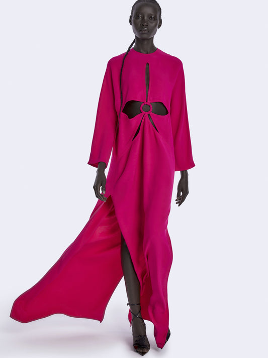 VESTIDO MAXI PETALOS