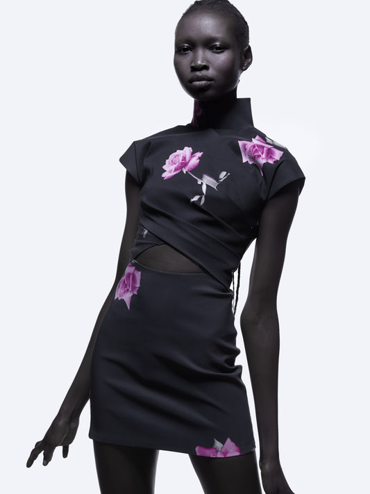 VESTIDO MINI WONG SIN MANGAS