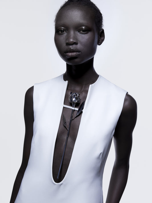 VESTIDO MAXI METAL ROSE